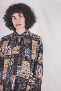 Fiola kotimainen vintageviskoosipusero