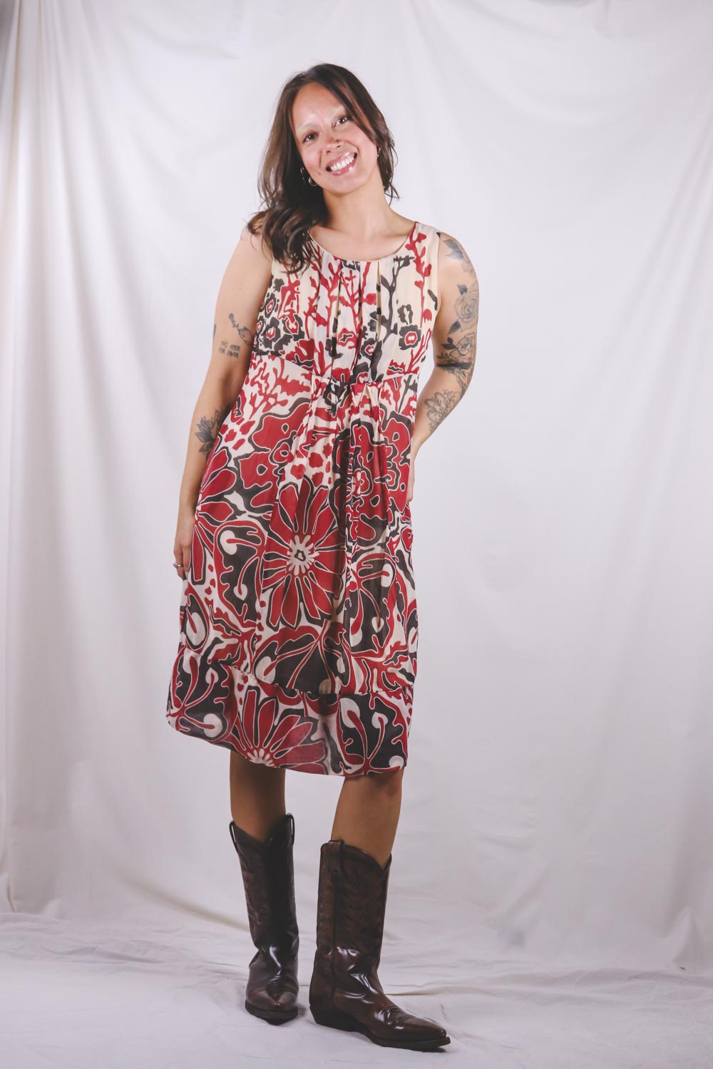 Sienna vintagesilkkimekko