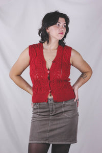 Ebba vintagevillaneuleliivi