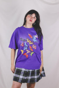 Butterflies vintage t-paita