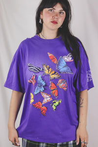 Butterflies vintage t-paita