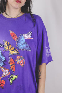 Butterflies vintage t-paita