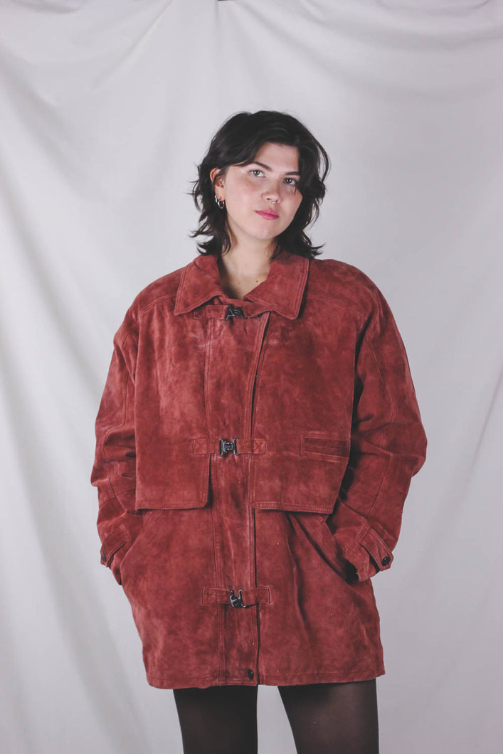 Abila vintagemokkanahkatakki
