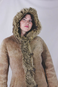 Liona vintagelampaankarvatakki
