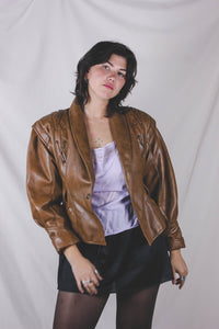 Joshi vintagenahkatakki