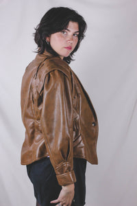 Joshi vintagenahkatakki