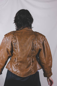 Joshi vintagenahkatakki