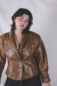 Joshi vintagenahkatakki