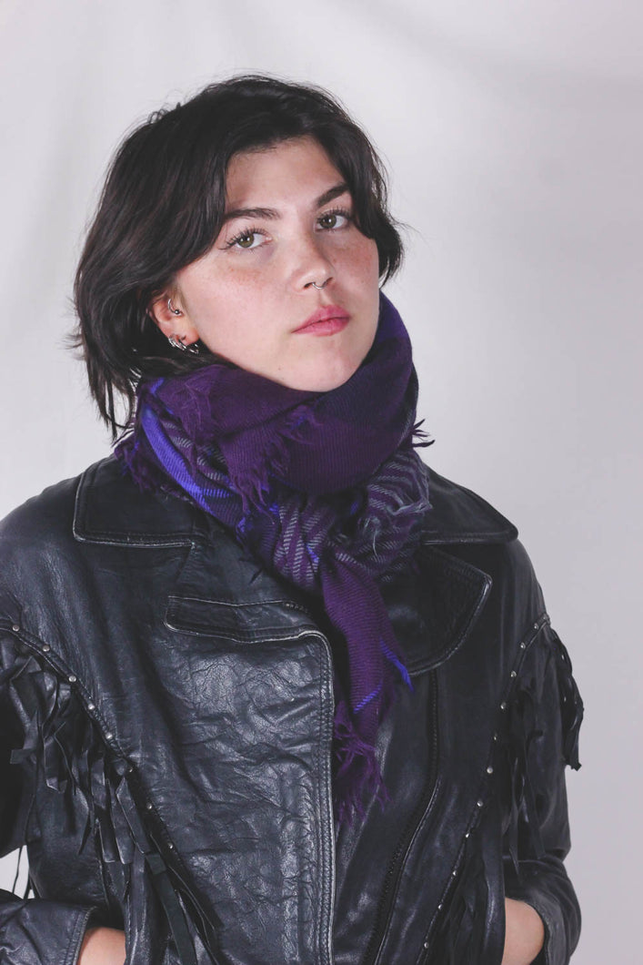 Sienna violetti vintagevillahuivi