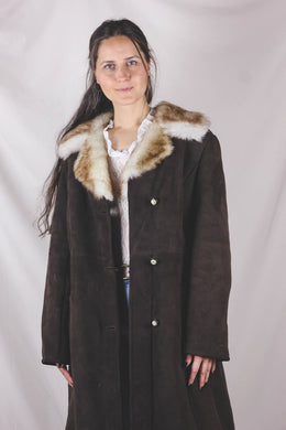 Edda vintagelampaannahkatakki