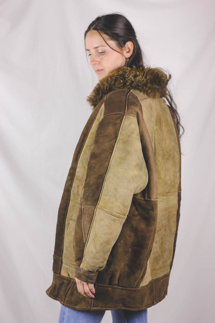 Alvine vintagelampaankarvatakki