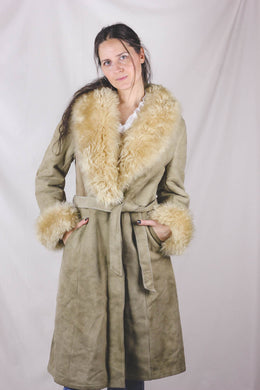 Adela vintagelampaankarvatakki