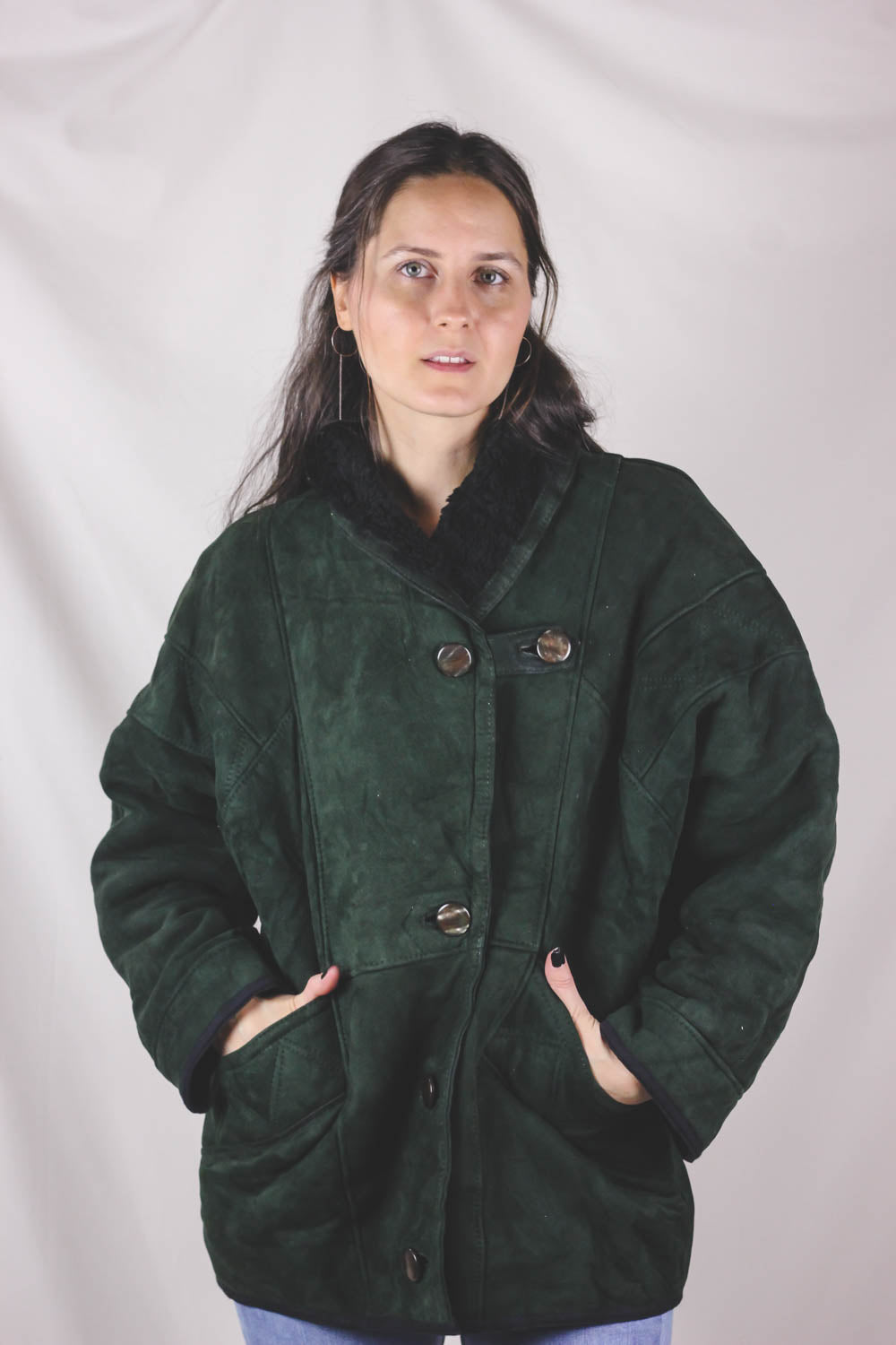 Enna vintagelampaannahkatakki