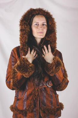 Valma vintagelampaankarvatakki