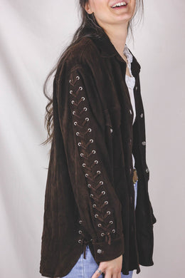 Elba vintagemokkanahkatakki/pusero