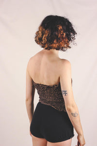 Sienna kimaltava vintagetoppi
