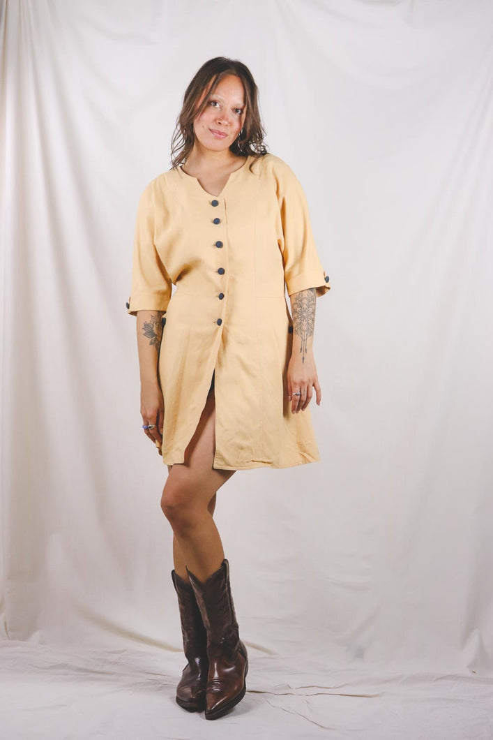 Belma vintagepellavamekko