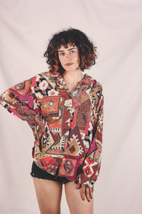 Laila vintageviskoosipusero