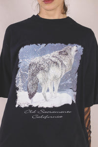 Cali wolf vintage t-paita