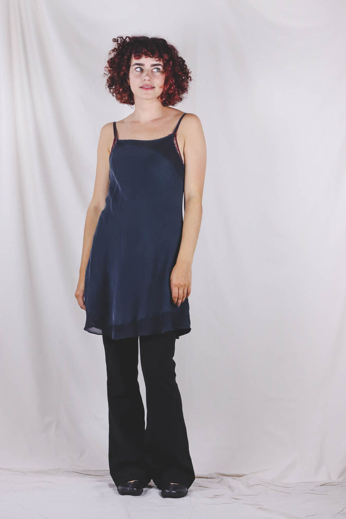 Auri silkkinen vintage slip dress