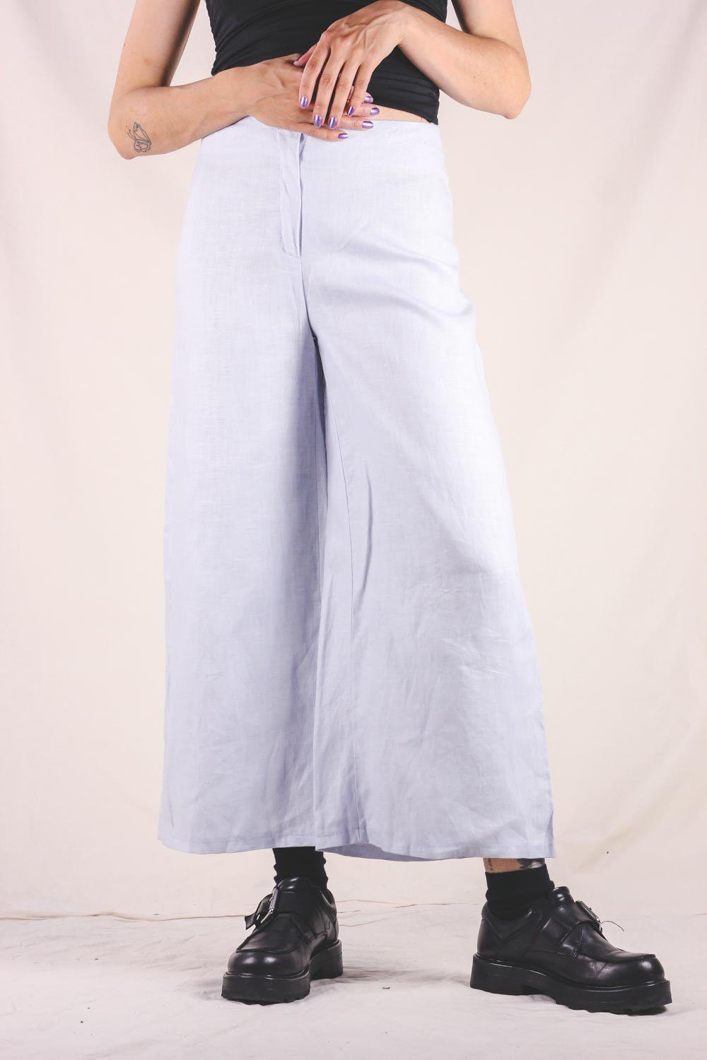 Blu vintagepellavahousut