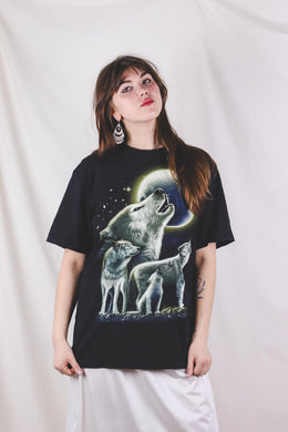 Night Wolfa vintage t-paita