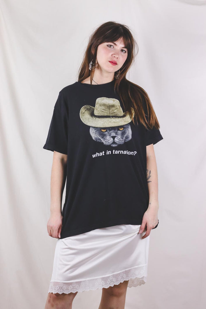 Cowboy Cat vintage t-paita