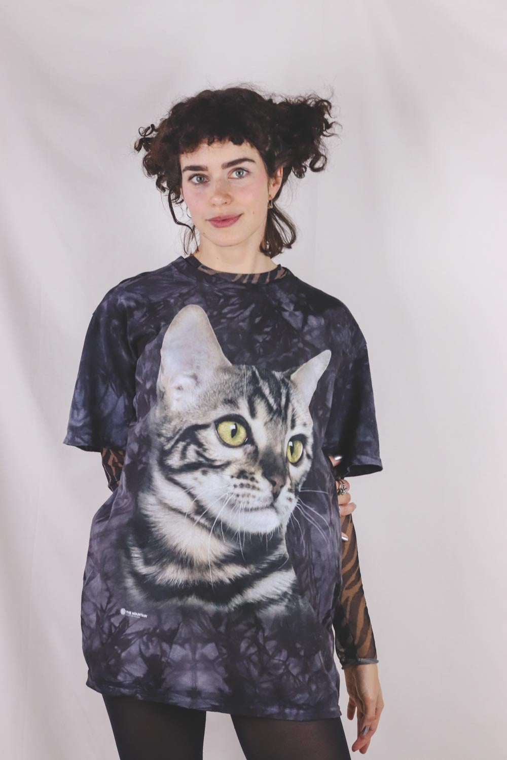 Pretty cat vintage t-paita