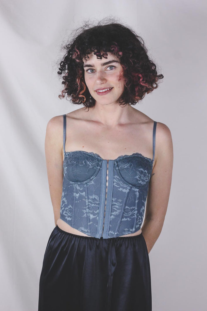 Alva harmaa vintagekorsetti