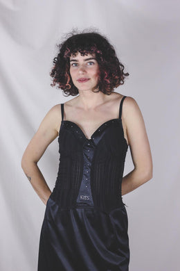 Kiss musta vintagekorsetti