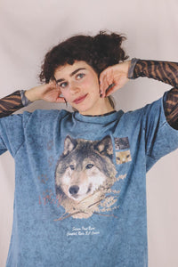 Blu wolf vintage t-paita