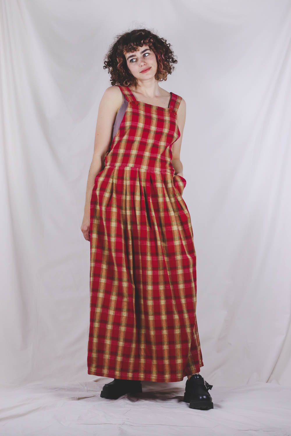 Wiola vintageruutumekko