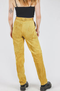 Meldi vintagemokkanahkahousut