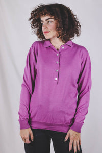 Lila vintagemerinoneule