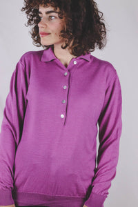 Lila vintagemerinoneule