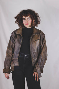 Lia 80-luvun vintagenahkatakki